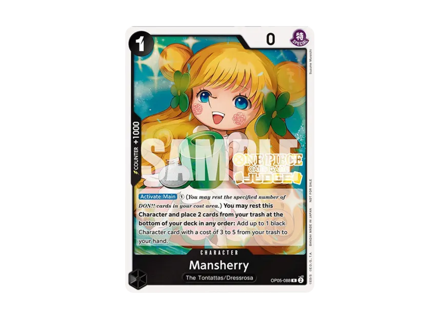 Mansherry R [OP05-088] [EN] (Promotional Card "Judge Pack Vol.4")