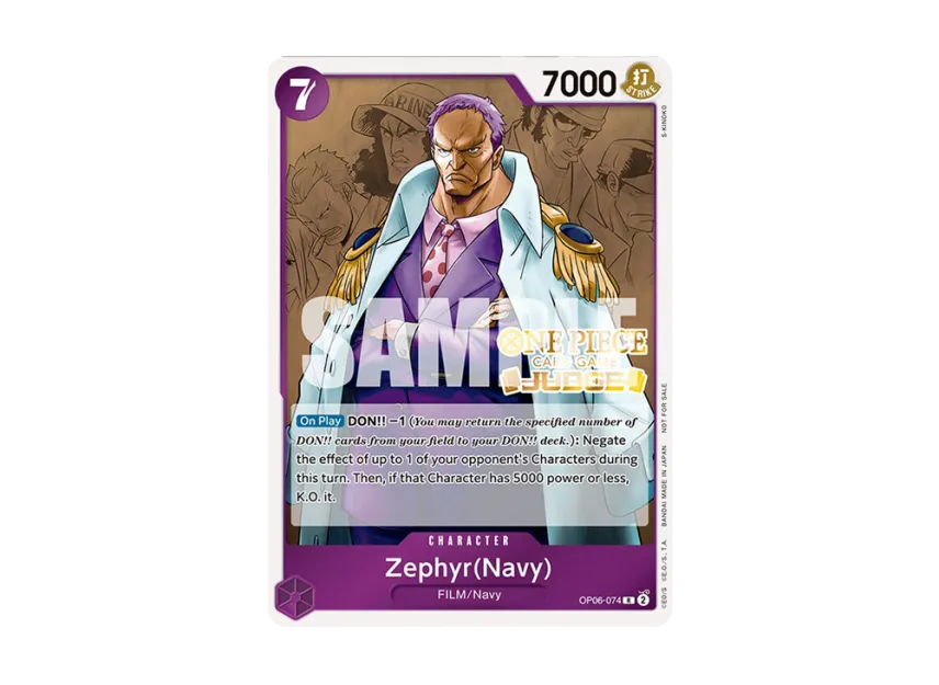 Zephyr (Navy) R [OP06-074] [EN] (Promotional Card "Judge Pack Vol.4")