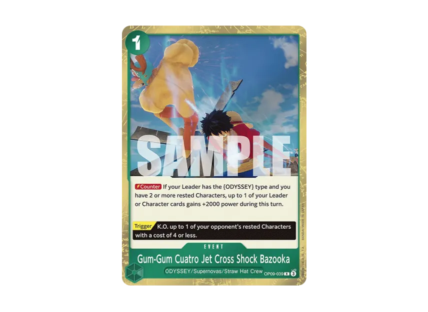 Gum-Gum Cuatro Jet Cross Shock Bazooka R [OP09-039] [EN] (Booster Pack "Emperors in the New World")