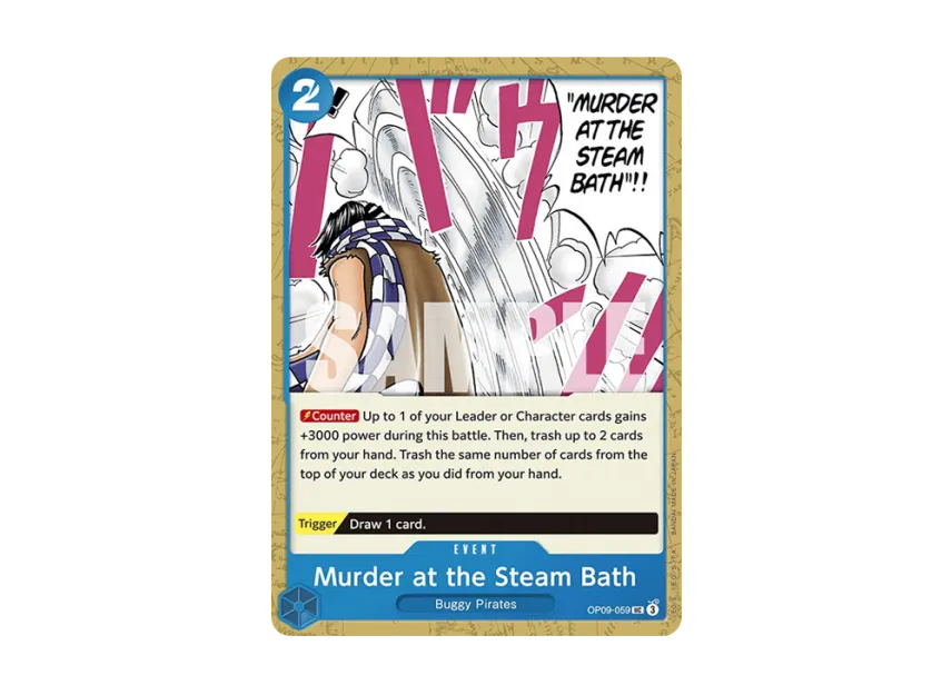 Murder at the Steam Bath UC [OP09-059] [EN] (Booster Pack "Emperors in the New World")