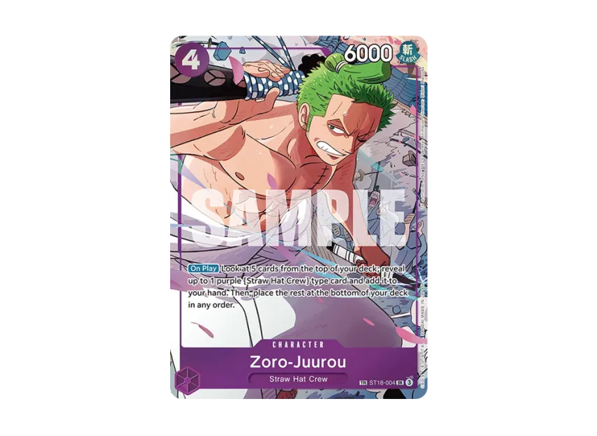Zoro-Juurou SR [ST18-004] [EN] (Booster Pack "Emperors in the New World")