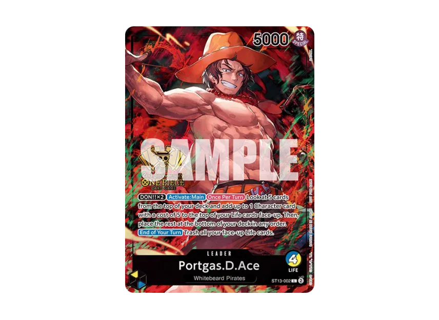 Portgas.D.Ace L [ST13-002] [EN] (Promotional Card "2nd Anniversary Tournament Winner")