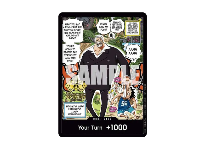 DON!! Card : Garp & Boy Luffy [EN](Promotional Card "2nd Anniversary Tournament") [EN]