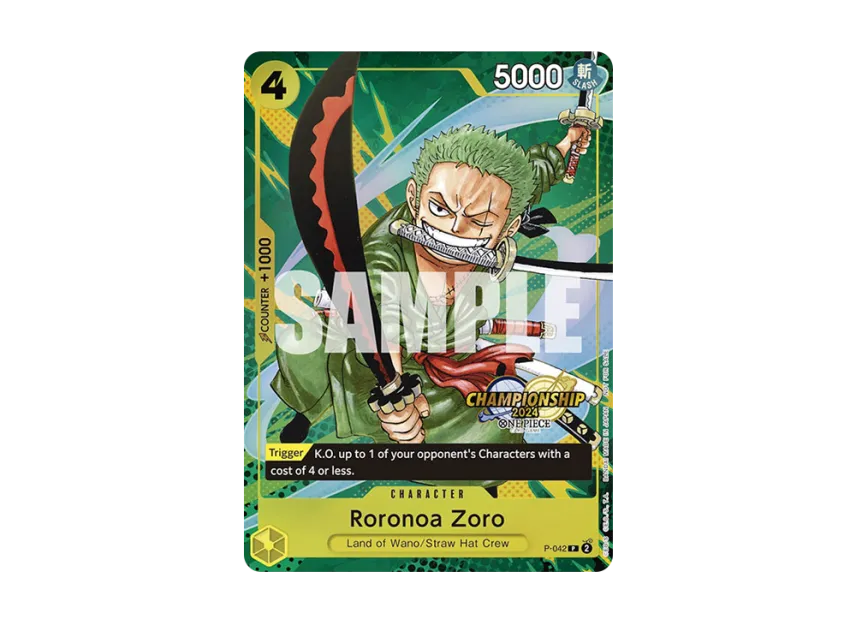 Roronoa Zoro P [P-042] [EN] (Promotional Card "Championship 2024 Event Pack")