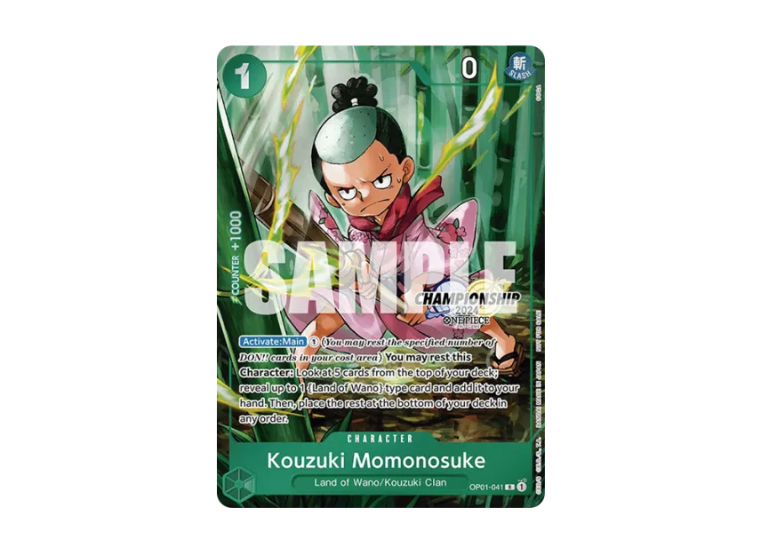 Kouzuki Momonosuke R [OP01-041] [EN] (Promotional Card "Championship 2024 Celebration Pack")