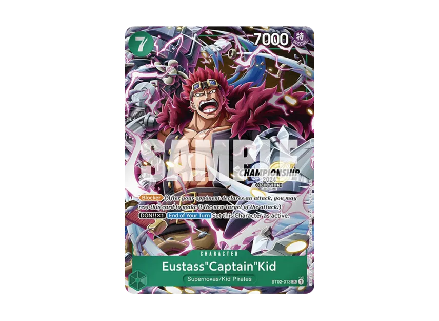 Eustass"Captain"Kid SR [ST02-013] [EN] (Promotional Card "Championship 2024 Celebration Pack")
