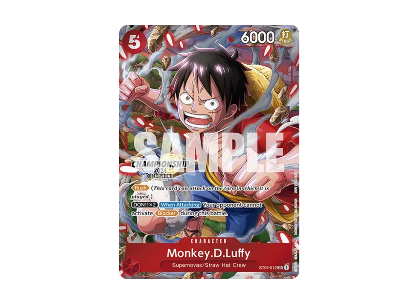 Monkey.D.Luffy SR [ST01-012] [EN] (Promotional Card "Championship 2024 Celebration Pack")