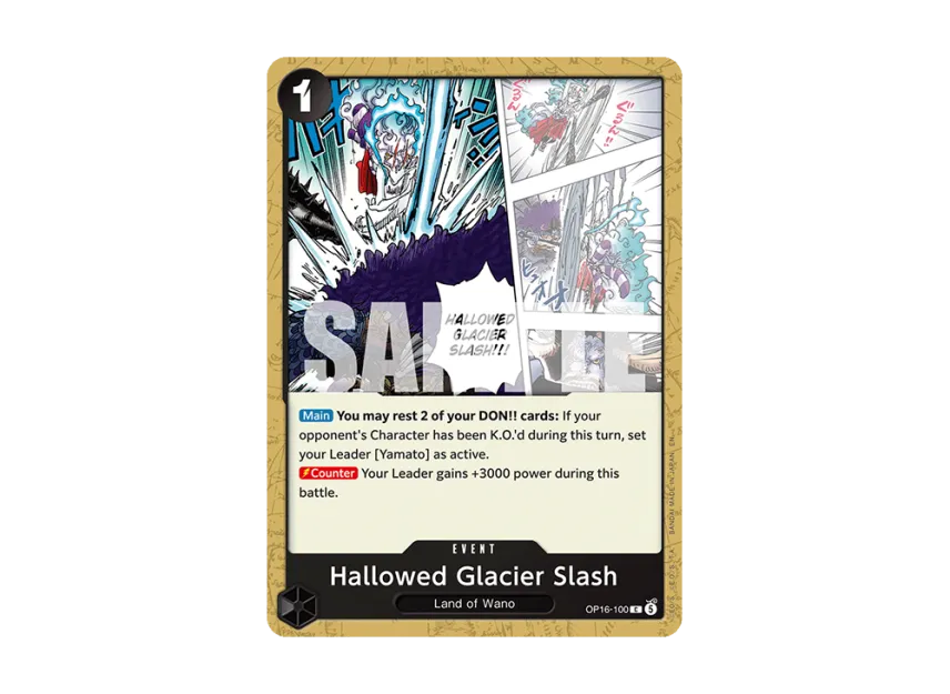 Hallowed Glacier Slash C [OP16-100] [EN] (Booster Pack "THE TIME OF BATTLE")