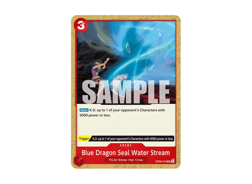 Blue Dragon Seal Water Stream UC [OP06-019] [EN] (Booster Pack "Wings Of The Captain")