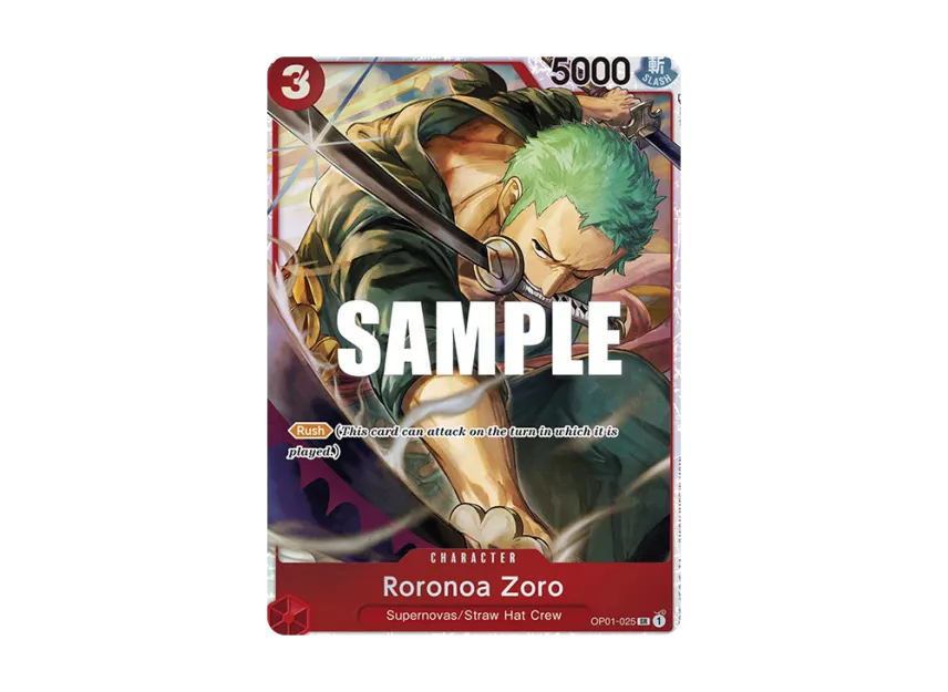 Roronoa Zoro SR [OP01-025] [EN] (Ultra DecK "The Three Captains")
