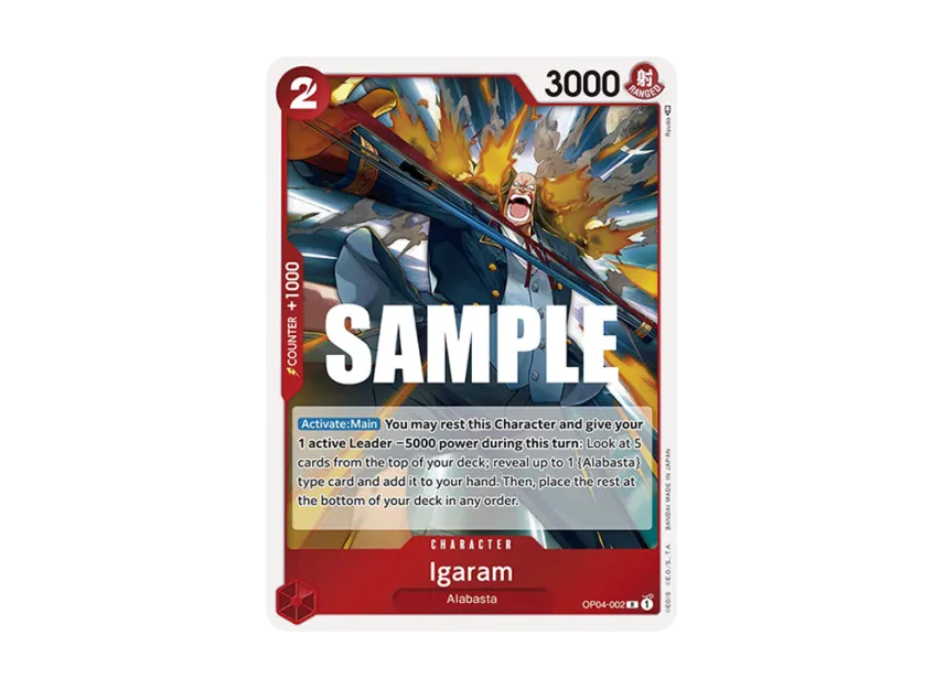 Igaram R [OP04-002] [EN] (Booster Pack "Kingdoms Of Intrigue")