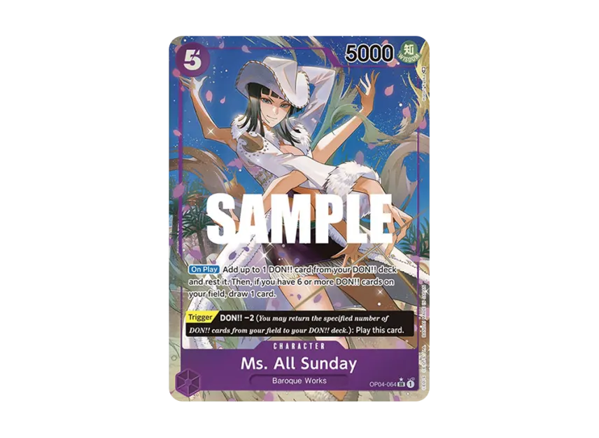 Ms. All Sunday SR-P [OP04-064] [EN] (Booster Pack "Kingdoms Of Intrigue")