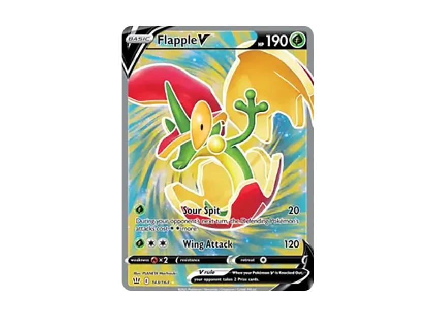 Flapple V UR [163-BATTLE-STYLES 143/163] (Sword & Shield "Battle Styles")