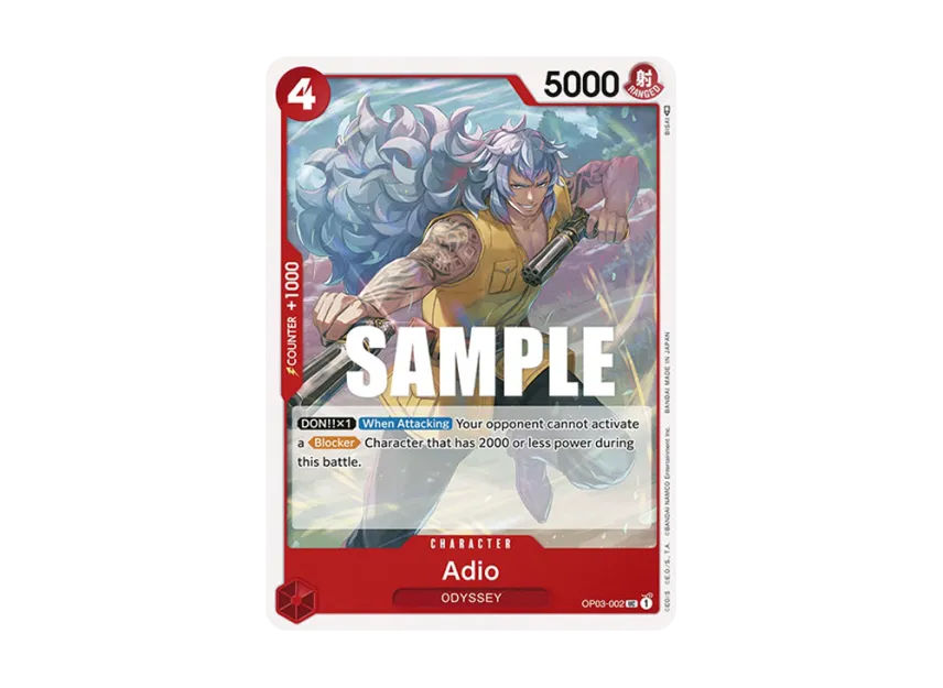 Adio UC [OP03-002] [EN] (Booster Pack "Pillars Of Strength")