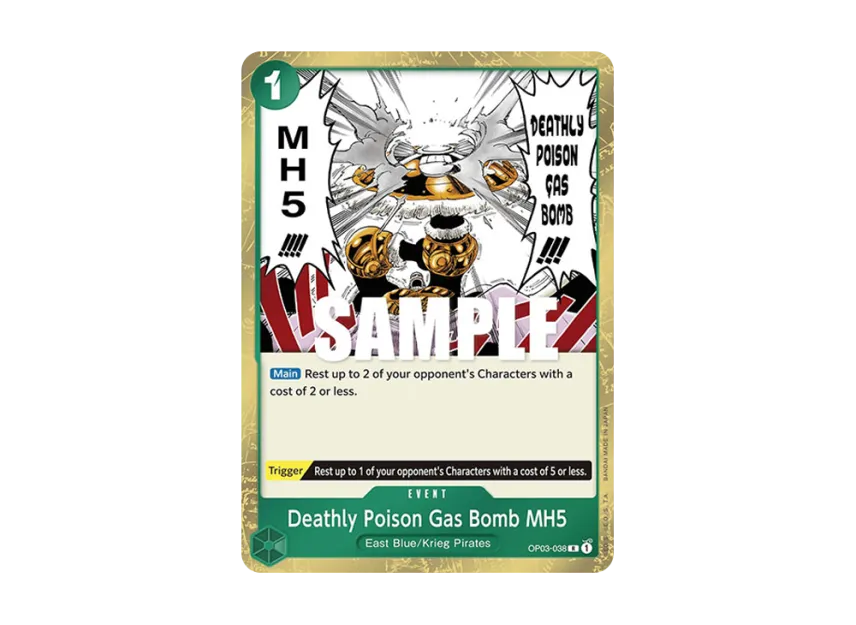 Deathly Poison Gas Bomb MH5 R [OP03-038] [EN] (Booster Pack "Pillars Of Strength")