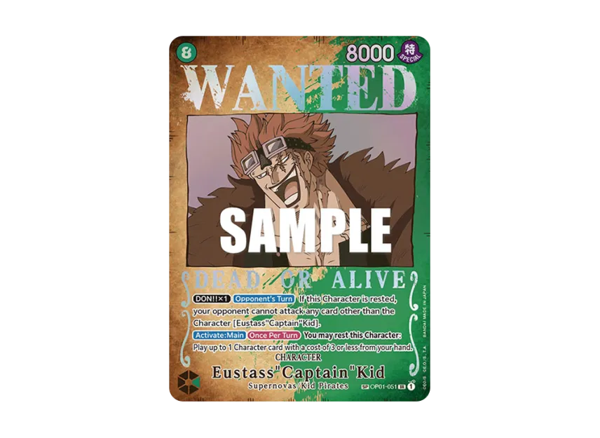 Eustass"Captain"Kid : Wanted SR-SPC [OP01-051] [EN] (Booster Pack "Pillars Of Strength")
