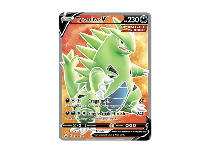Tyranitar V UR [163-BATTLE-STYLES 154/163] (Sword & Shield "Battle Styles")