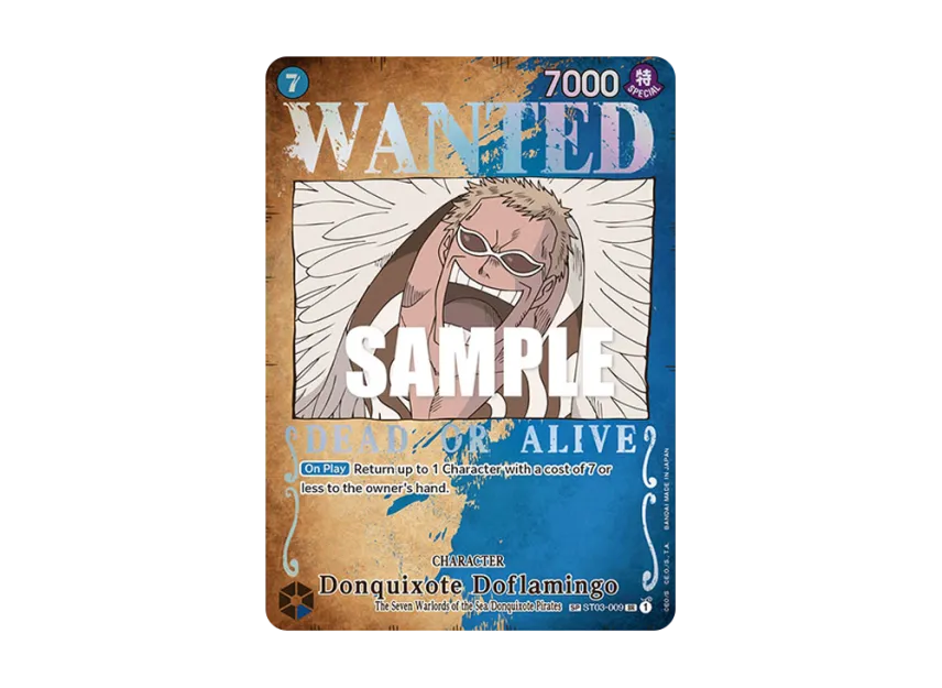 Donquixote Doflamingo : Wanted SR-SPC [ST03-009] [EN] (Booster Pack "Pillars Of Strength")