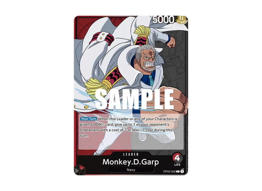 Monkey.D.Garp L [OP02-002] [EN] (Booster Pack "Paramount War")
