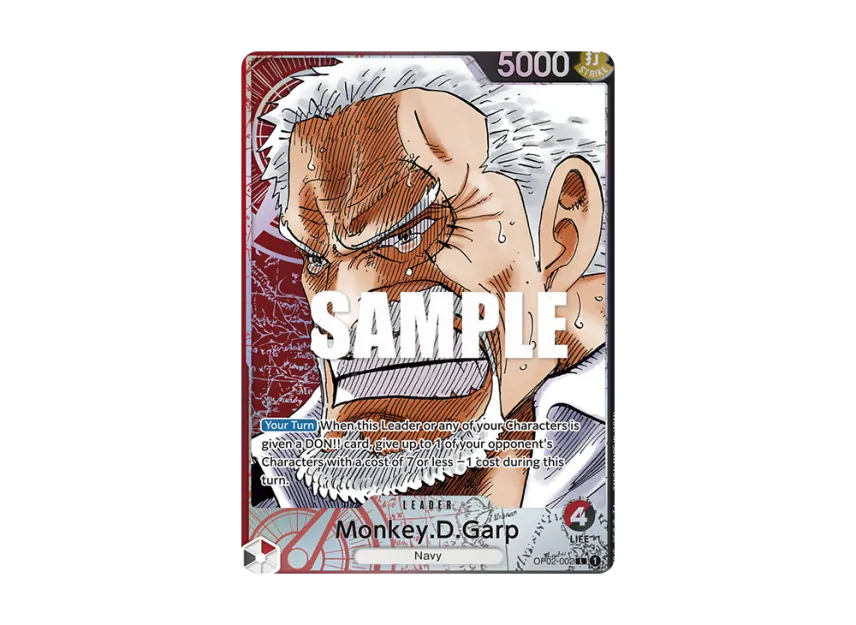 Monkey.D.Garp L-P [OP02-002] [EN] (Booster Pack "Paramount War")