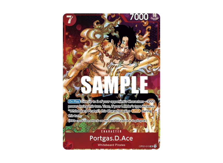 Portgas.D.Ace SR-P [OP02-013] [EN] (Booster Pack "Paramount War")