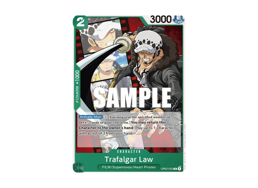 Trafalgar Law C [OP02-035] [EN] (Booster Pack "Paramount War")