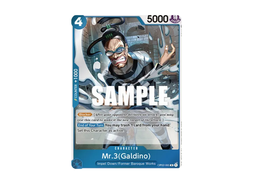 Mr.3(Galdino) R [OP02-065] [EN] (Booster Pack "Paramount War")