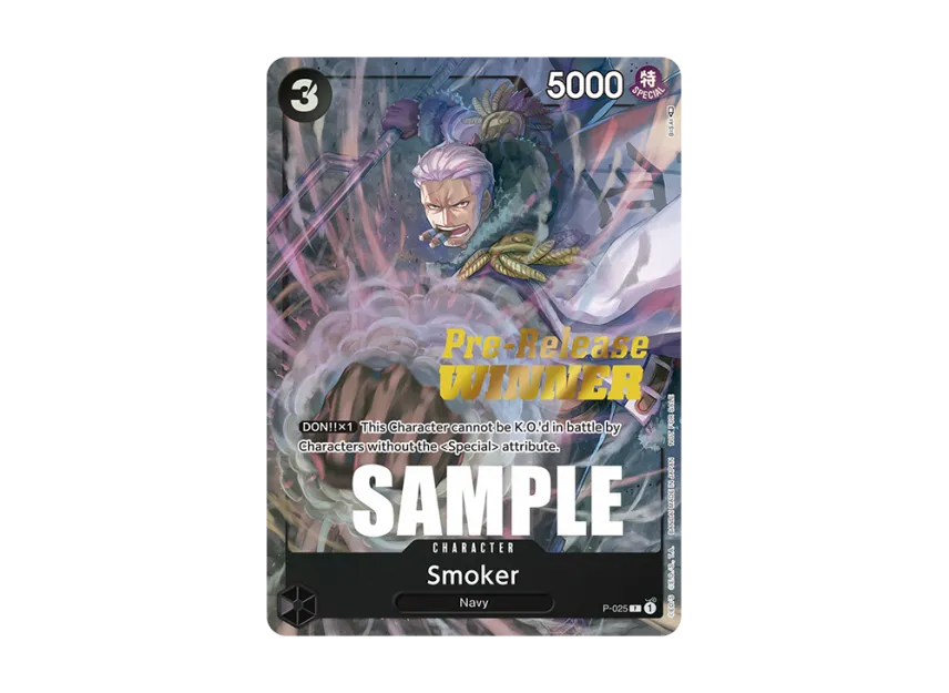 Smoker P [P-025] [EN] (Promotional Card "OP-02 Pre-Release Tournament")