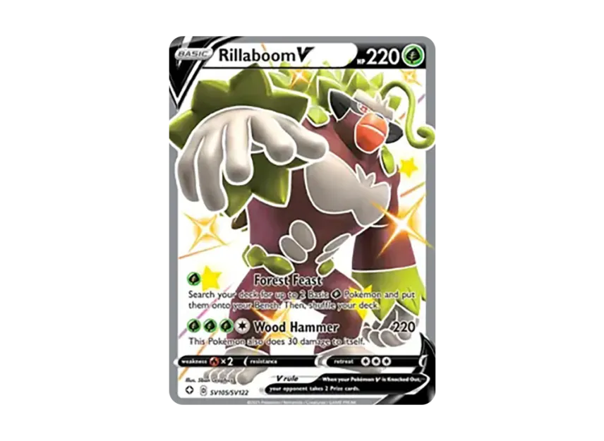 Rillaboom V SUR [SV105/SV122] (Sword & Shield "Shining Fates")