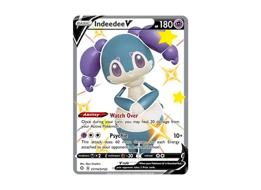 Indeedee V SUR [SV114/SV122] (Sword & Shield "Shining Fates")