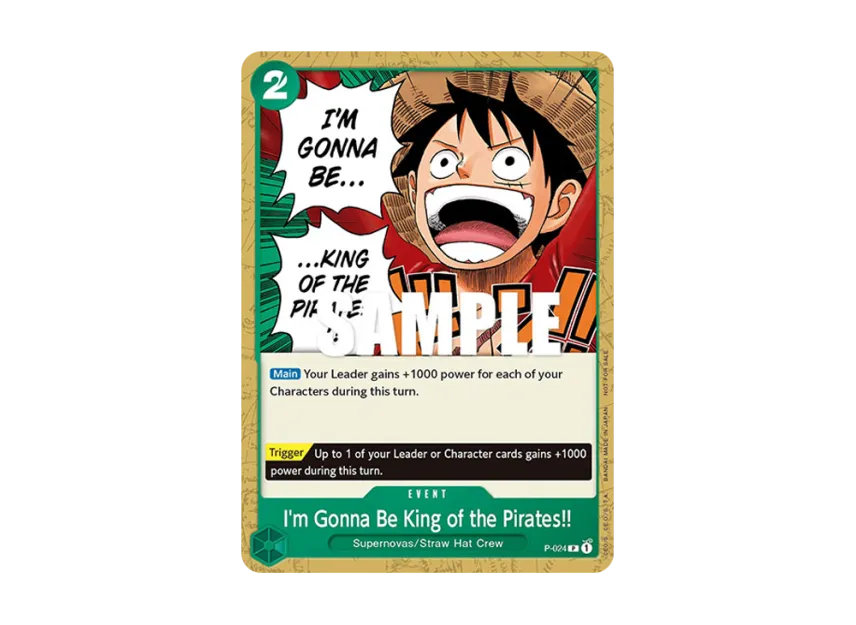 I'm Gonna Be King of the Pirates!! P [P-024] [EN] (Promotional Card "Pirates Party Card Vol.1")