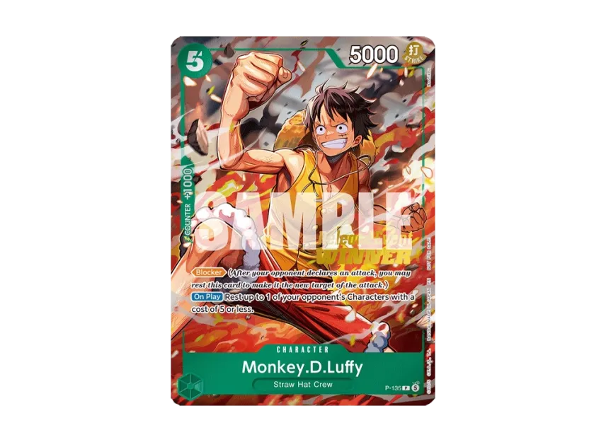 Monkey.D.Luffy P : Champion's Prize [P-135] [EN] (Promotional Card "OP-16 Release Event")