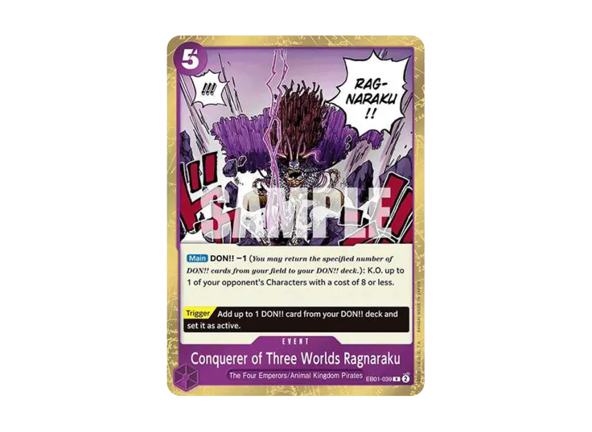 Conquerer of Three Worlds Ragnaraku R [EB01-039] [EN] (Extra Booster "Memorial Collection")