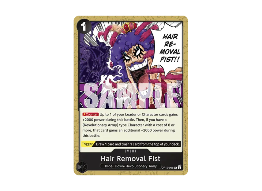 Hair Removal Fist UC [OP12-098] [EN] (Booster Pack "LEGACY OF THE MASTER")