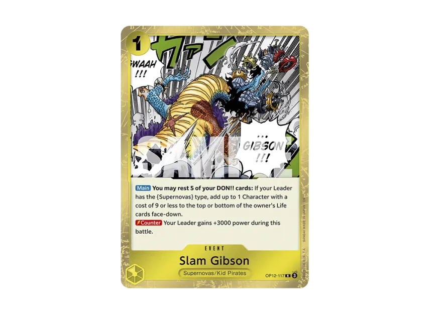 Slam Gibson R [OP12-117] [EN] (Booster Pack "LEGACY OF THE MASTER")
