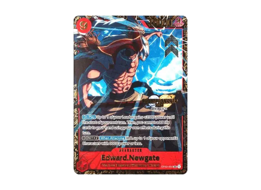 Edward.Newgate SR [OP02-004] [EN] (Premium Booster "ONE PIECE CARD THE BEST")
