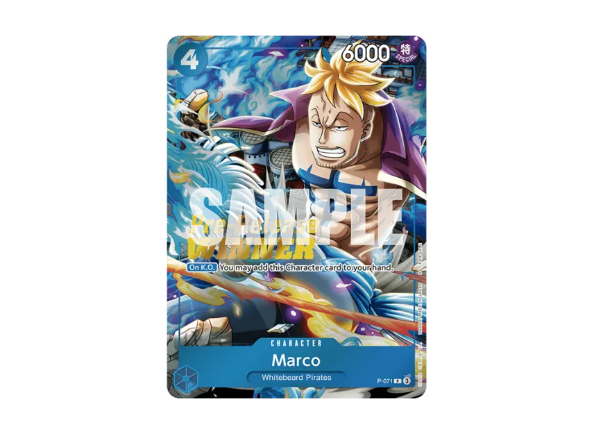 Marco : Silver Foil + Gold Stamp P [P-071] [EN] (Premium Card Collection "OP-08 Pre-Release Tournament")
