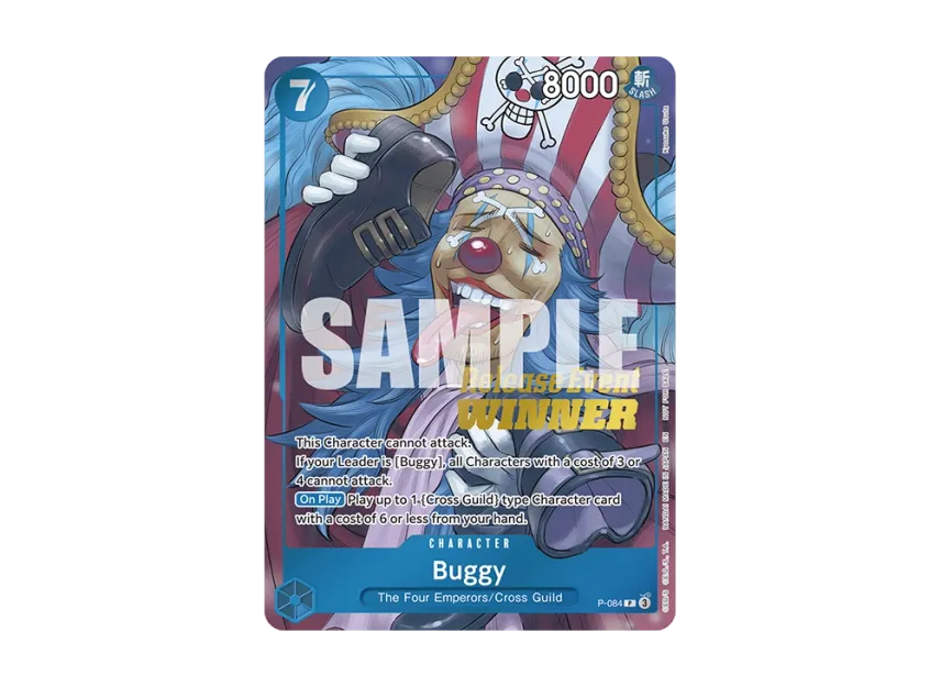 Buggy : Silver Foil + Gold Stamp P [P-084] [EN] (Promotional Card "OP-10 Release Event")