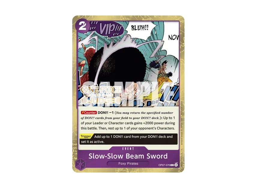 Slow-Slow Beam Sword C [OP07-076] [EN] (Booster Pack "500 Years In The Future")