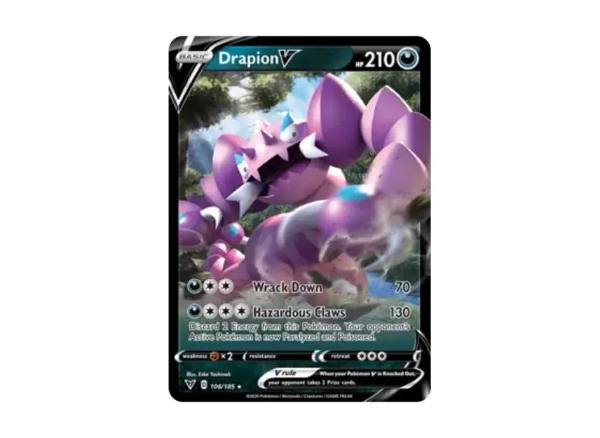 Drapion V R [185-VIVID-VOLTAGE 106/185] [EN] (Sword & Shield "Vivid Voltage")