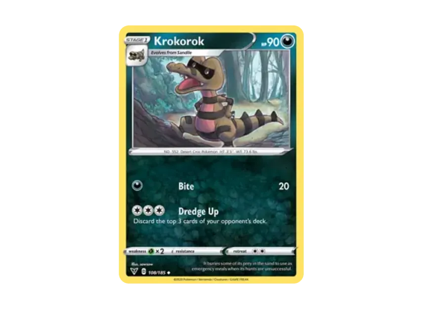 Krokorok U [185-VIVID-VOLTAGE 108/185] [EN] (Sword & Shield "Vivid Voltage")