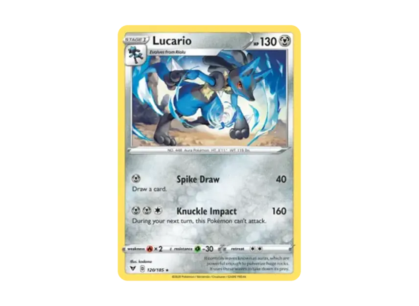 Lucario R [185-VIVID-VOLTAGE 120/185] [EN] (Sword & Shield "Vivid Voltage")