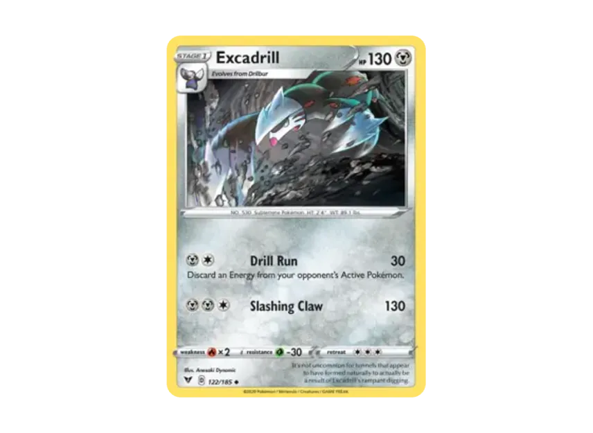 Excadrill U [185-VIVID-VOLTAGE 122/185] [EN] (Sword & Shield "Vivid Voltage")