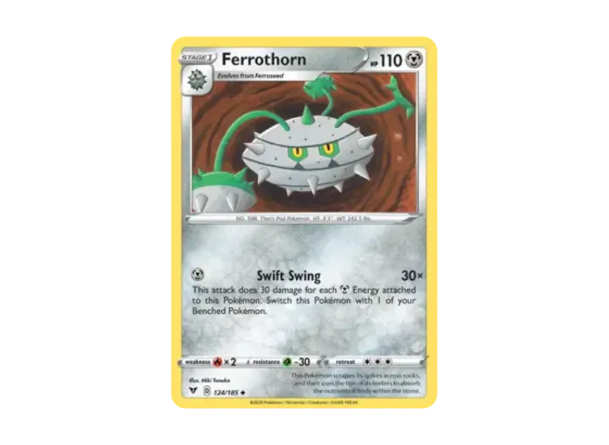 Ferrothorn U [185-VIVID-VOLTAGE 124/185] [EN] (Sword & Shield "Vivid Voltage")