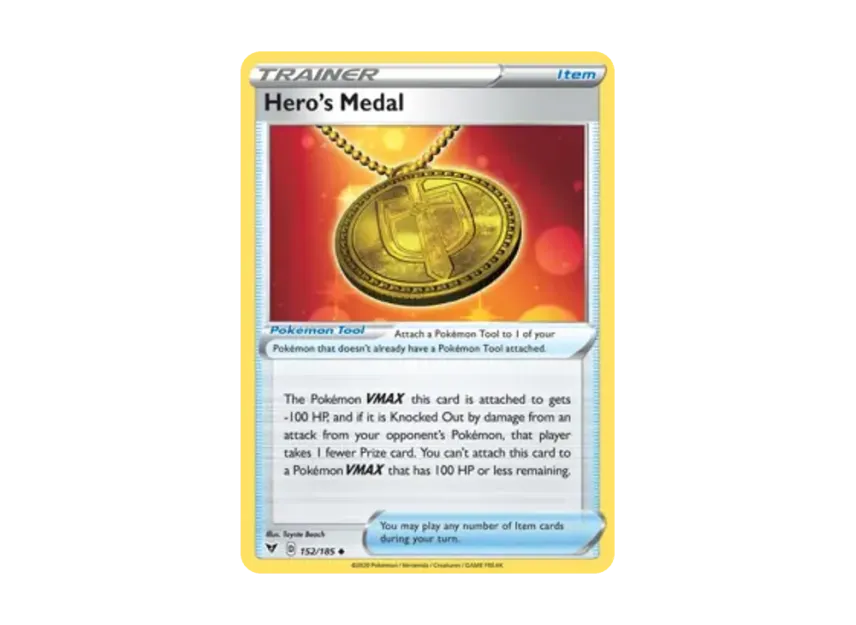 Hero's Medal U [185-VIVID-VOLTAGE 152/185] [EN] (Sword & Shield "Vivid Voltage")