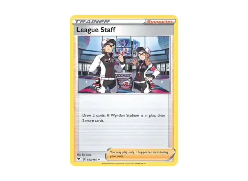 League Staff U [185-VIVID-VOLTAGE 153/185] [EN] (Sword & Shield "Vivid Voltage")