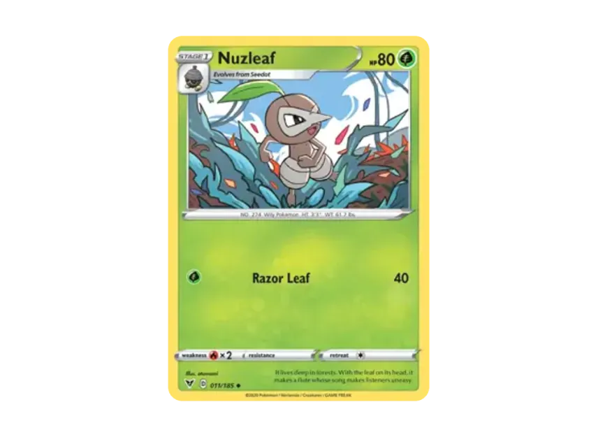 Nuzleaf U [185-VIVID-VOLTAGE 011/185] [EN] (Sword & Shield "Vivid Voltage")