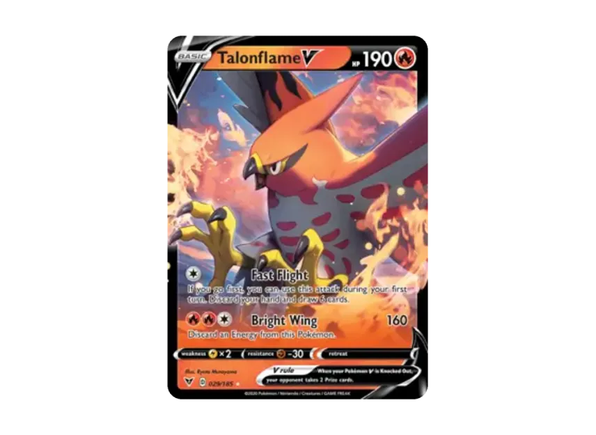 Talonflame V R [185-VIVID-VOLTAGE 029/185] [EN] (Sword & Shield "Vivid Voltage")