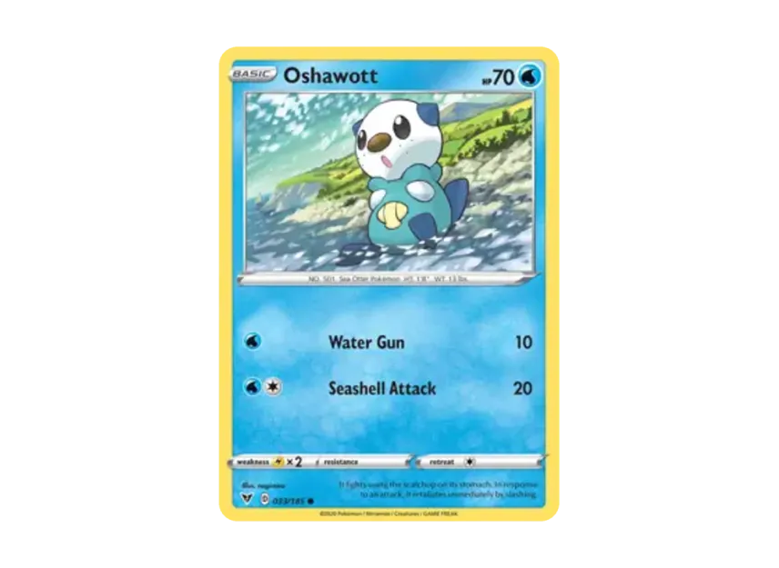 Oshawott C [185-VIVID-VOLTAGE 033/185] [EN] (Sword & Shield "Vivid Voltage")