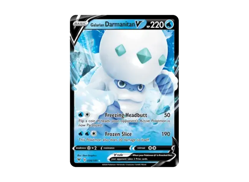 Galarian Darmanitan V R [185-VIVID-VOLTAGE 036/185] [EN] (Sword & Shield "Vivid Voltage")